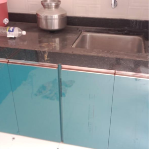 Kitchen in 1 BHK Apartment at Mantra Montana Phase 1, Madhav Nagar – for Rent