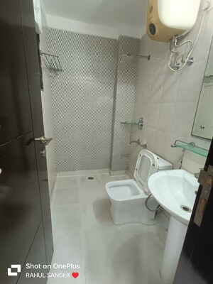 Bathroom in 3 BHK Builder Floor at Khirki Extension – for Rent
