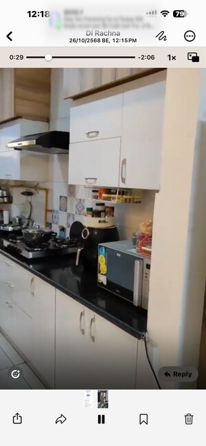 Kitchen in 3 BHK Apartment at Motiaz Royal Citi, Ambala Highway – for Sale