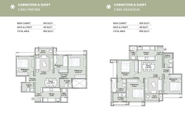 Floor Plan in 1 BHK Apartment at Prestige Garden Trails, Mira Road – for Sale