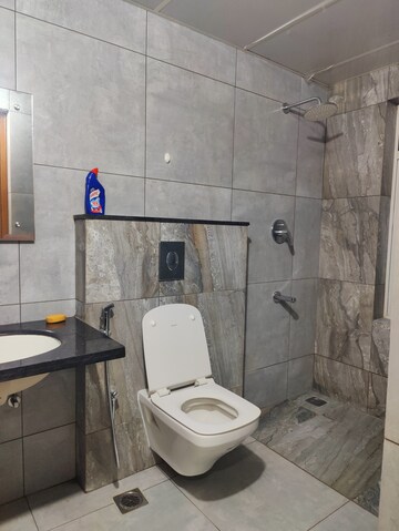 Bathroom in 3 BHK Apartment at Aparna Sarovar Zenith, Nallagandla – for Rent
