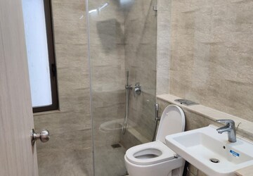 Bathroom in 3 BHK Apartment at Adani Ten BKC, Bandra East – for Rent