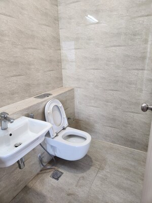 Bathroom in 3 BHK Apartment at Adani Ten BKC, Bandra East – for Rent