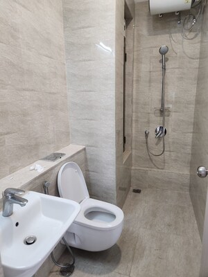 Bathroom in 3 BHK Apartment at Adani Ten BKC, Bandra East – for Rent