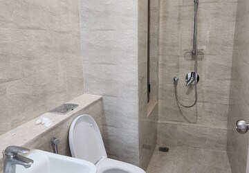 Bathroom in 3 BHK Apartment at Adani Ten BKC, Bandra East – for Rent