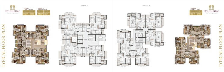 Floor Plan, bp-dps-palladio 4 Bedroom 2250 Sq.Ft. Apartment In Mastemau Lucknow 9348194