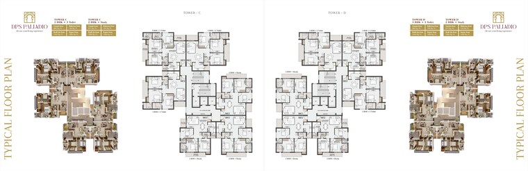 Master Plan, bp-dps-palladio 4 Bedroom 2250 Sq.Ft. Apartment In Mastemau Lucknow 9348194