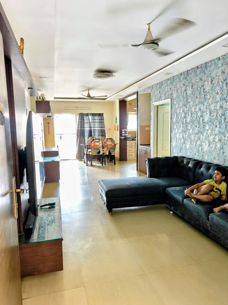 Living Room, rajapushpa-the-retreat 3 Bedroom 1460 Sq.Ft. Apartment In Kokapet Hyderabad 9348443