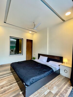 Bedroom in 2 BHK Apartment at Harmony Signature Towers, Owale – for Rent