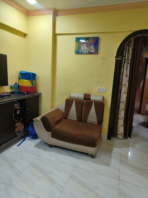 Living Room in 2 BHK Apartment at Soham Parijat Gardens, Ghodbunder Road – for Rent