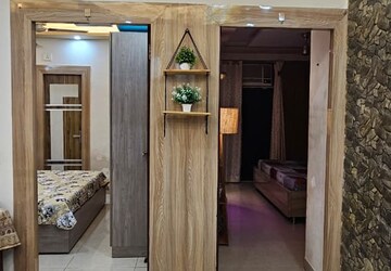Building Lobby in 2.5 BHK Apartment at JKG Palm Resort, Raj Nagar Extension – for Rent
