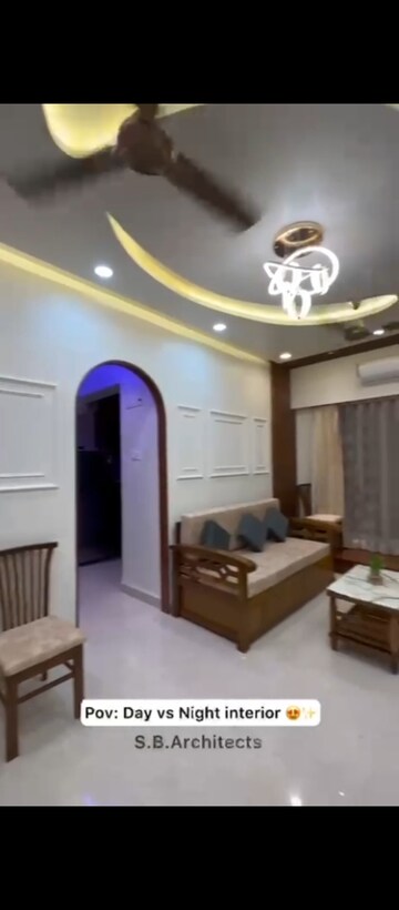 Living Room in 1 BHK Apartment at Regency Anantam, Dombivli East – for Rent