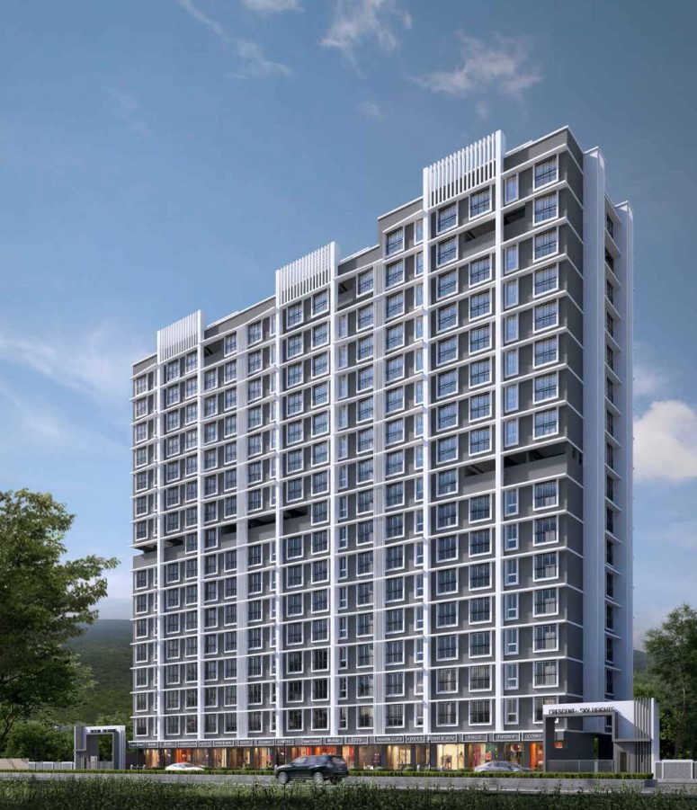 2 BHK 800 Sq.Ft. Apartment in Crescent sky Heights