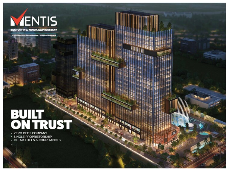 Exterior View, gygy-mentis Commercial Office Space 1502 Sq.Ft. In Sector 140 Noida Noida 9348661