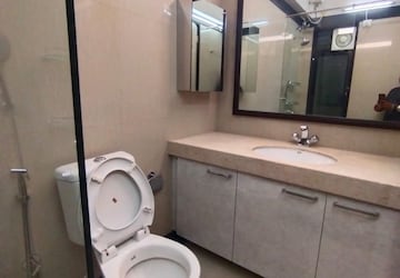 Bathroom in 2 BHK Apartment at Krishnamai Apartments, Worli – for Rent