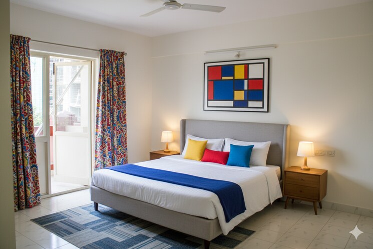 Bedroom, kolte-patil-floriana-estates 3 Bedroom 1806 Sq.Ft. Apartment In Koramangala Bangalore 9348712