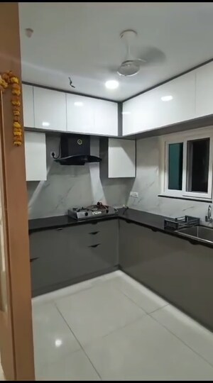 Kitchen in 3 BHK Apartment at Aparna Cyberscape, Nallagandla – for Rent