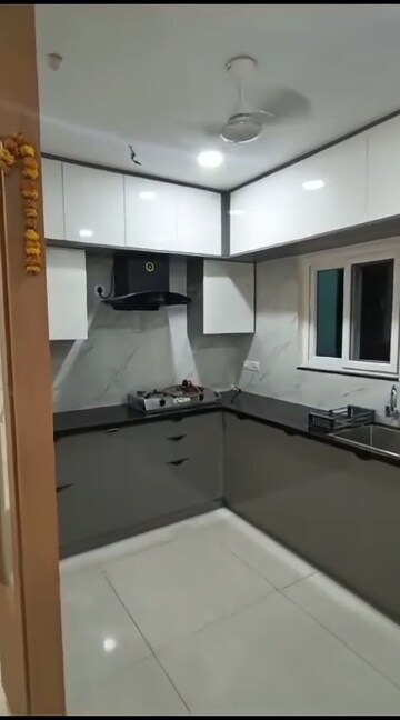 Kitchen in 3 BHK Apartment at Aparna Cyberscape, Nallagandla – for Rent