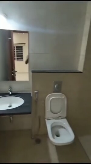 Bathroom in 3 BHK Apartment at Aparna Cyberscape, Nallagandla – for Rent