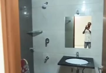 Bathroom in 3 BHK Apartment at Aparna Cyberscape, Nallagandla – for Rent