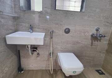 Bathroom in 2 BHK Apartment at Cosmos Jewels, Ghodbunder Road – for Rent