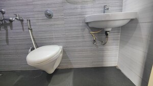 Bathroom in 2 BHK Apartment at Cosmos Jewels, Ghodbunder Road – for Rent