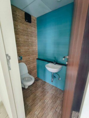 Bathroom in 1 BHK Apartment at Lodha Crown Quality Homes, Majiwada – for Rent