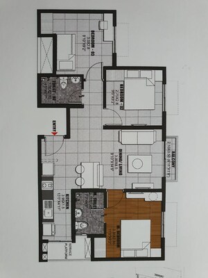 Master Plan in 3 BHK Apartment at Brigade El Dorado, Bagaluru – for Sale
