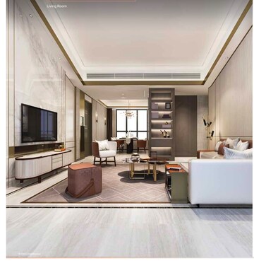 Living Room in 3 BHK Apartment at Shalimar Marbella, Gomti Nagar – for Sale