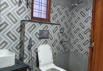 Bathroom in 3 BHK Builder Floor at Anamika Enclave, Sector 14 – for Rent