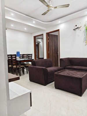 Living Room in 3 BHK Builder Floor at Anamika Enclave, Sector 14 – for Rent