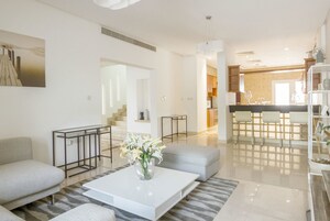 Living Room in 2 BHK Apartment at Raheja Classique, Andheri West – for Rent