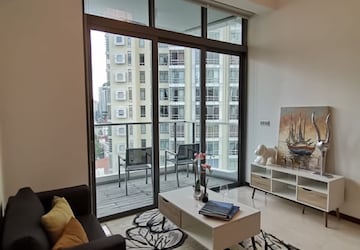 Living Room in 2 BHK Apartment at Bini Winspace Amelio, Andheri West – for Rent