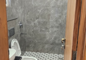 Bathroom in 3 BHK Builder Floor at Chattarpur – for Rent