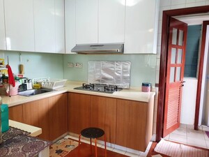 Kitchen in 3 BHK Apartment at Mary Ellen Apartment, Jogeshwari West – for Rent