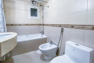 Bathroom in 3 BHK Apartment at Mary Ellen Apartment, Jogeshwari West – for Rent