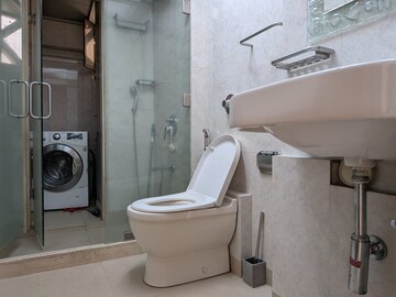 Bathroom in 2 BHK Apartment at Hiranandani Gardens Eternia, Powai – for Rent