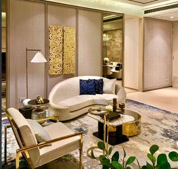 Living Room in 2 BHK Apartment at Lokhandwala Residency, Worli – for Sale