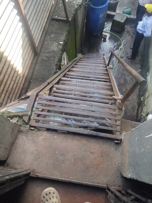 Staircase in  Warehouse at Chembur Gaothan, Chembur – for Rent