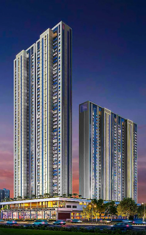 3 BHK + Servant Room Apartment For Rent in Courtyard by Narang Realty and The Wadhwa Group