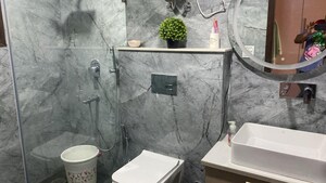 Bathroom in 4 BHK Builder Floor at Palam Vihar Residents Association, Palam Vihar – for Rent