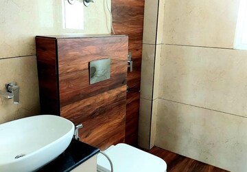Bathroom in 3 BHK Apartment at Swastik Homes, Dhakoli – for Rent