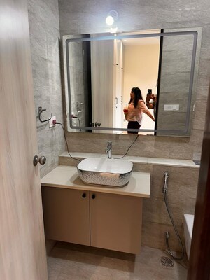 Bathroom in 4 BHK Apartment at Adani Ten BKC, Bandra East – for Rent