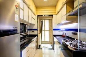 Kitchen in 2 BHK Apartment at Blackstone Maqba Heights, Bandra West – for Sale