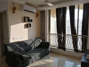 Living Room in 1 BHK Apartment at One Hiranandani Park, Ghodbunder Road – for Rent