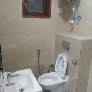 Bathroom in 3 BHK Builder Floor at Vasant Kunj – for Rent
