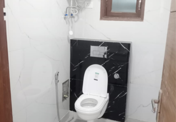 Bathroom in 3 BHK Builder Floor at Vasant Kunj – for Rent