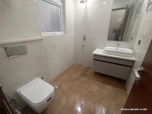 Bathroom in 3 BHK Builder Floor at Vasant Kunj – for Rent