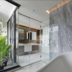 Bathroom in 2 BHK Apartment at Oxford Apartments Bandra West, St. Peters Colony – for Sale