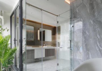 Bathroom in 2 BHK Apartment at Oxford Apartments Bandra West, St. Peters Colony – for Sale